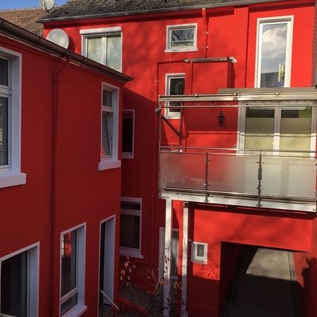 Fassadenrückfront mit Gewebearmierung in Oberhausen ausgeführt von Malerbetrieb Overdreef